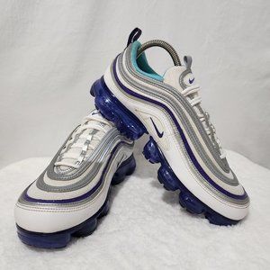 Nike Air Vapormax '97 Sneakers Varsity Purple White AJ7291-100 Women's Size 9.5
